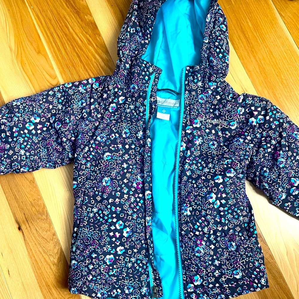 Columbia waterproof winter girls coat/jacket size XXS for 4-5 years old